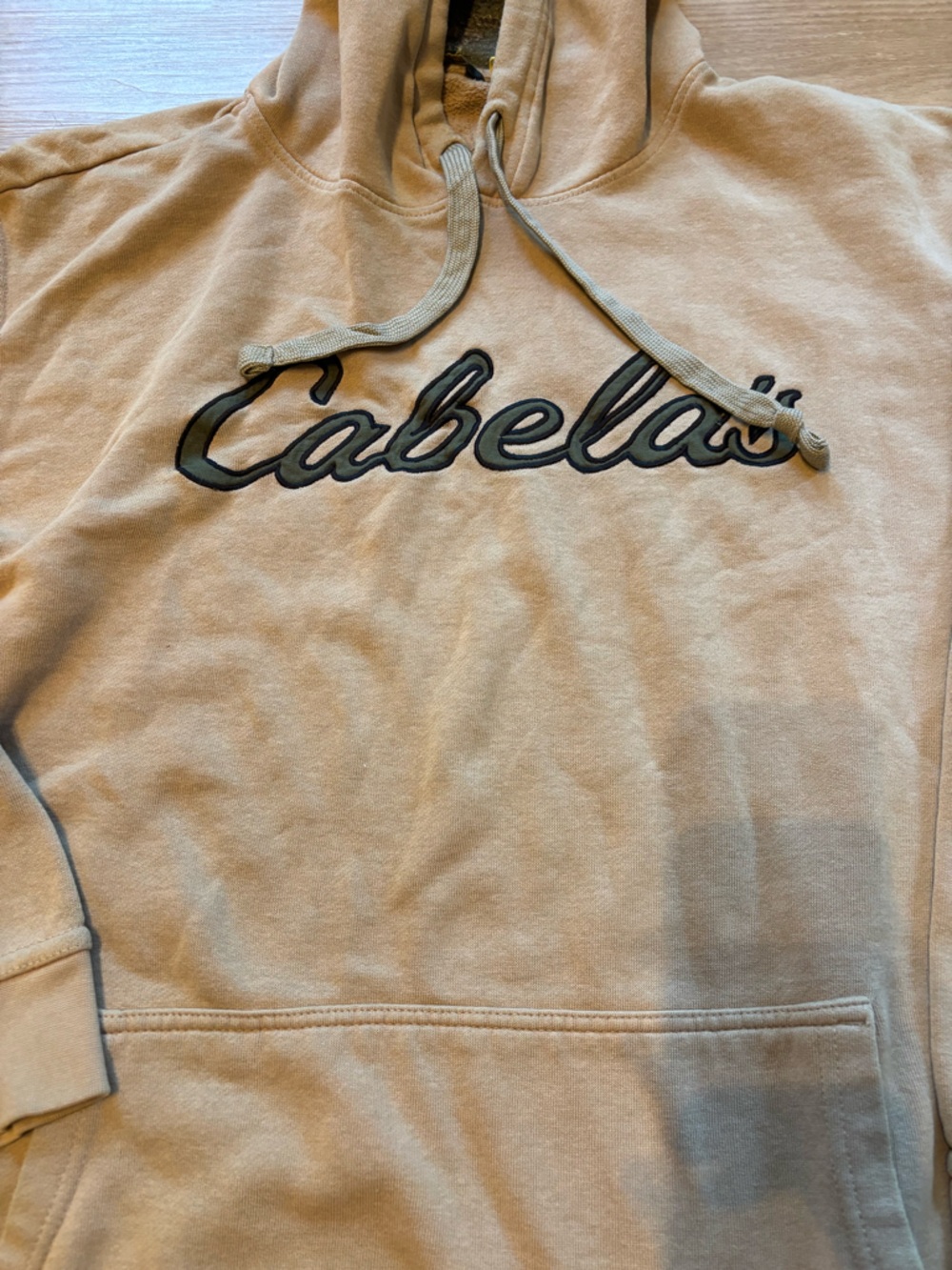 Cabela’s Men’s Size XXL Tall Fleece Hoodie Long Sleeve Sweatshirt Tan Read* - Picture 3 of 8